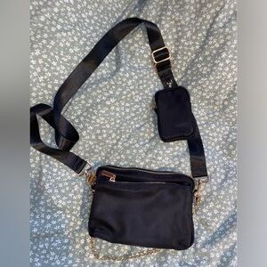 Black crossbody purse